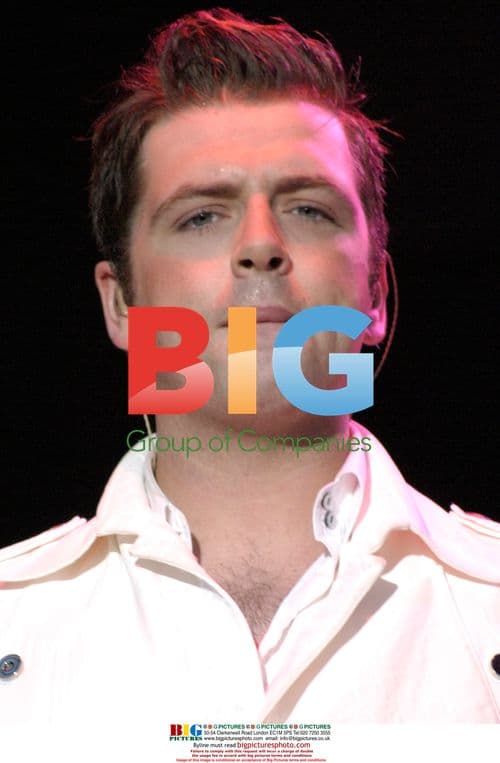 Mark Feehily of Westlife performs at Kedleston Hall