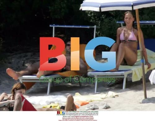 Michael Ballack Relaxing on Holiday in Italy