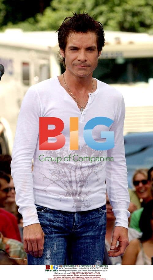 Train singer performs on Good Morning America