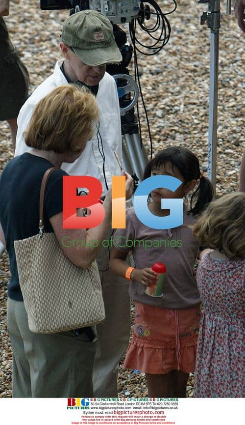 Woody Allen filming with Ewan McGregor