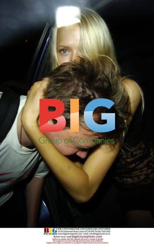 Mickey Rourke's model friend at Boujis in London