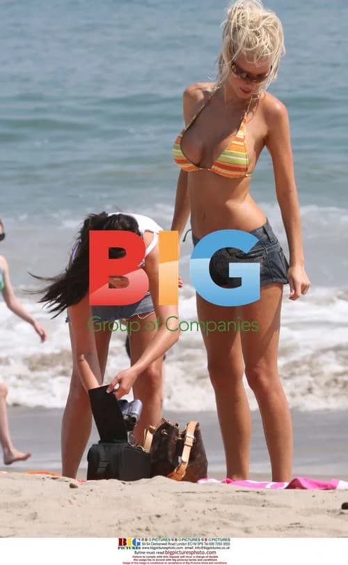 Emma B and Melanie Cameron at Malibu Beach