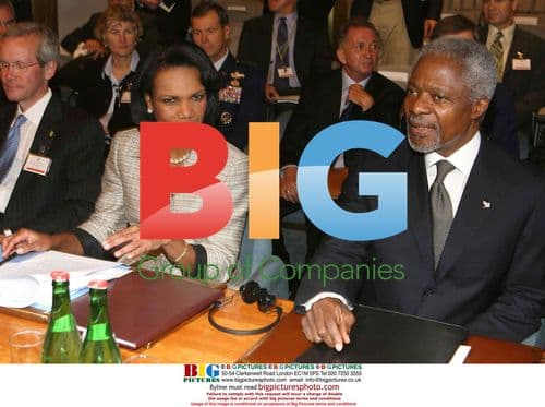 Rice and Annan at Lebanon Conference in Rome