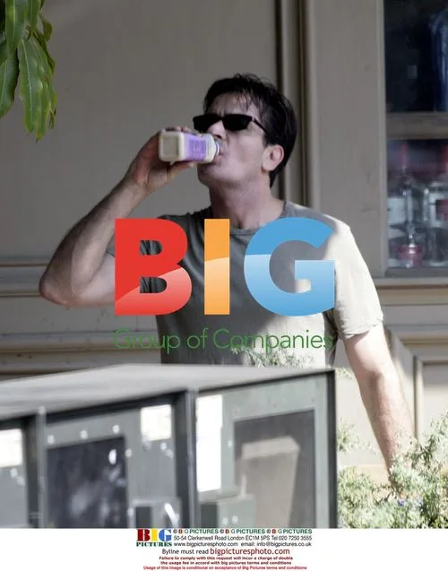 Charlie Sheen grocery shopping