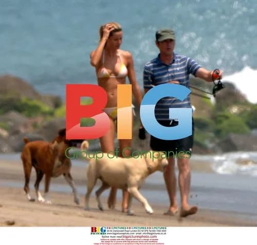 Gisele Bundchen with Dogs in Malibu