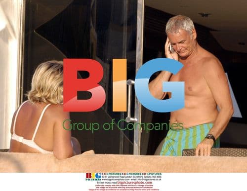 Claudio Ranieri on yacht with family