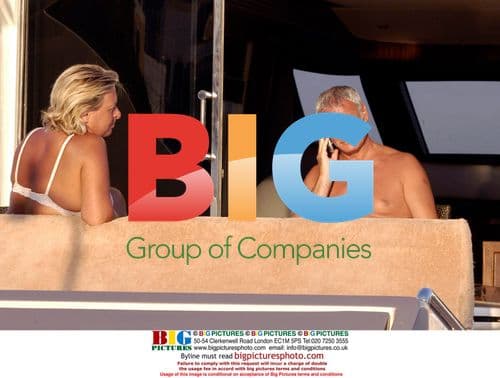 Claudio Ranieri on yacht with family