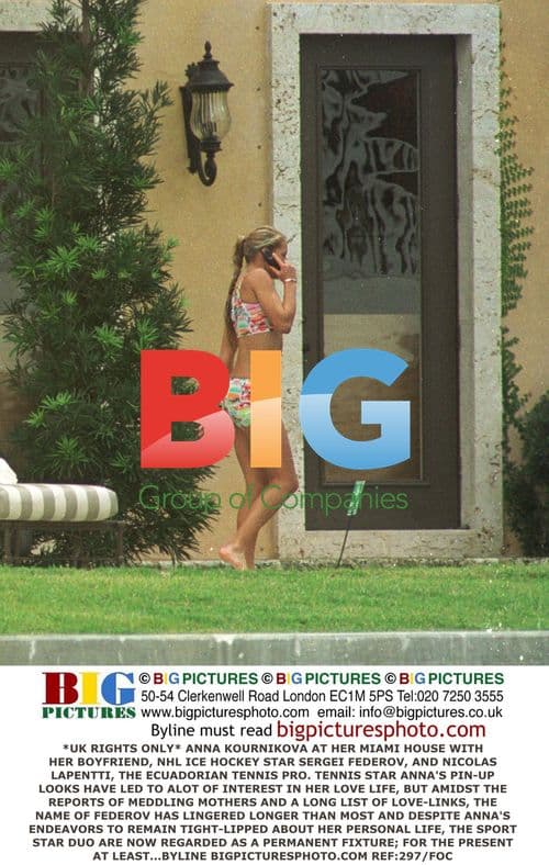 Anna Kournikova Hangs with Boyfriend Sergei Federov