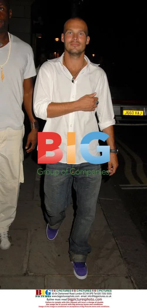 Freddie Ljungberg out at Kabaret Club in London