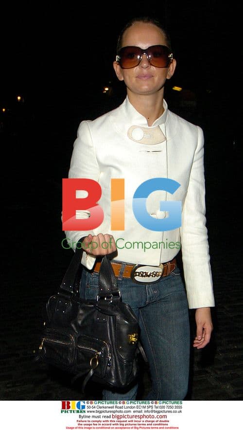 Jennifer Ellison leaves Cambridge Theatre in London