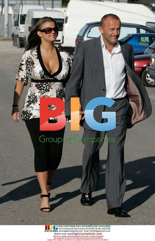 Kerry Katona at Dog Races