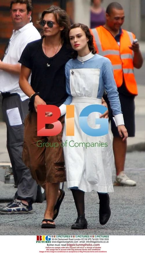 Keira Knightley and Rupert Friend on 'Atonement' Set