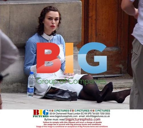 Keira Knightley on set of 'Atonement'