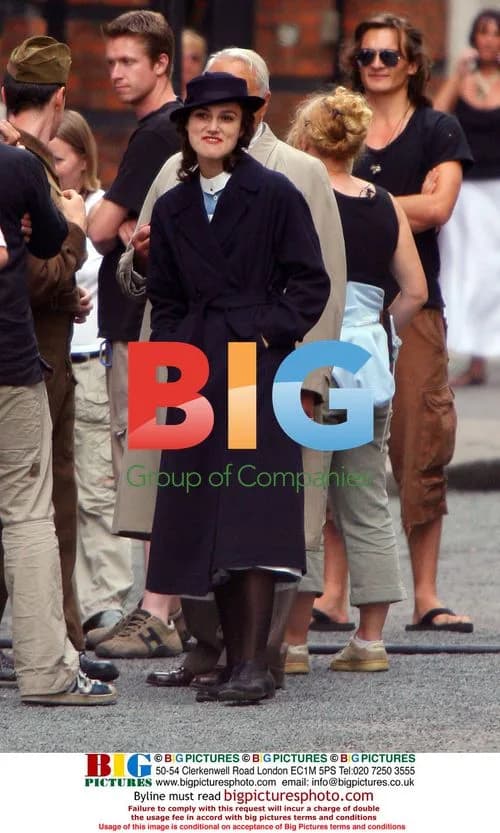 Keira Knightley on set of 'Atonement'