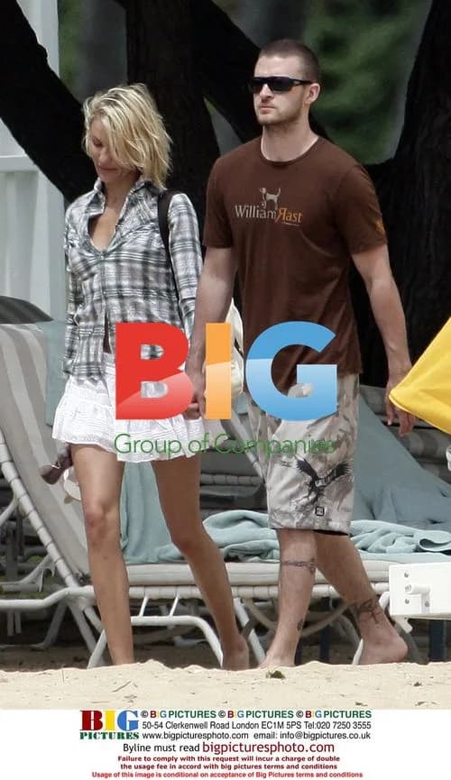 Cameron Diaz and Justin Timberlake in Hawaii
