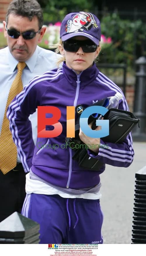 Madonna arriving at London gym