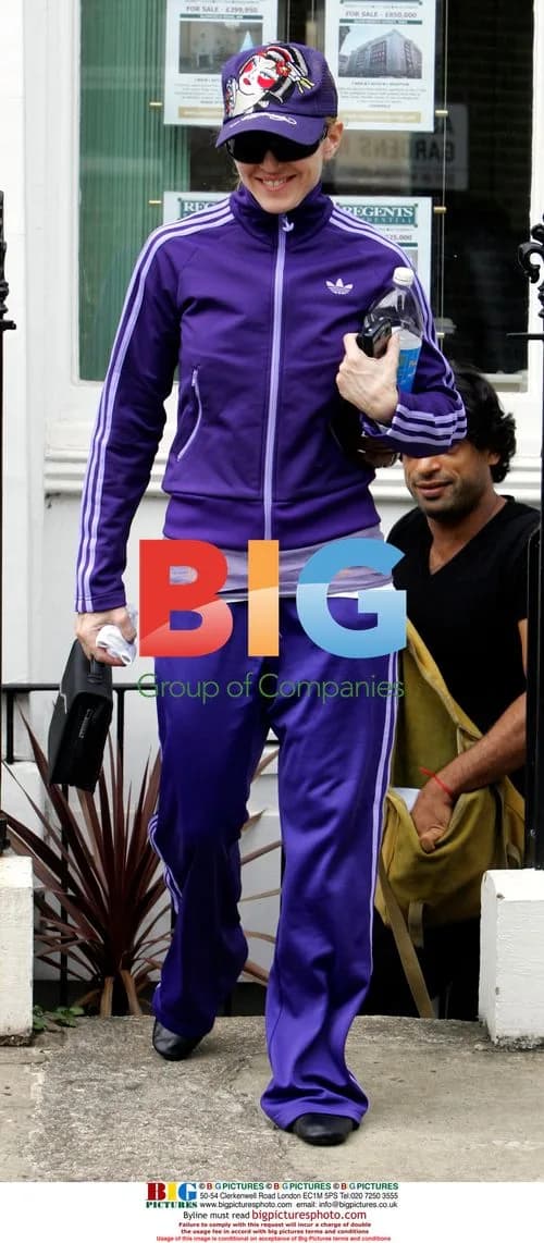 Madonna leaving London gym