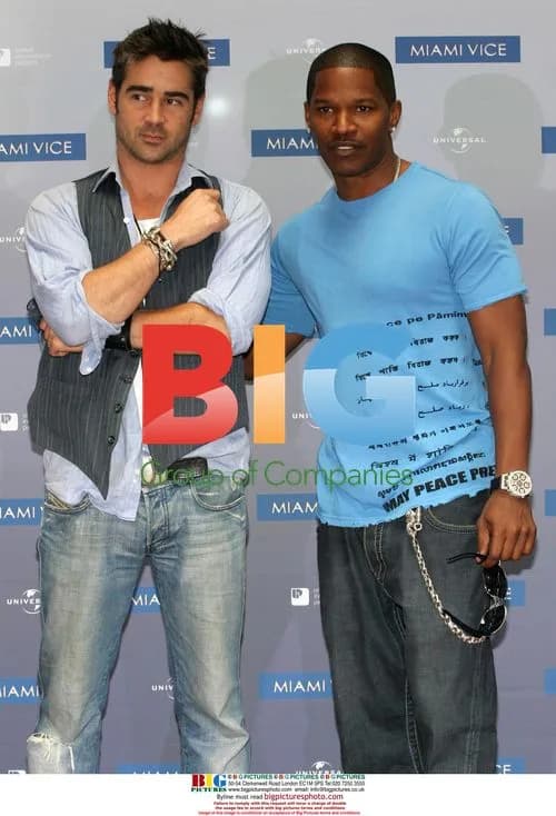 Jamie Foxx and Colin Farrell at Miami Vice Photocall