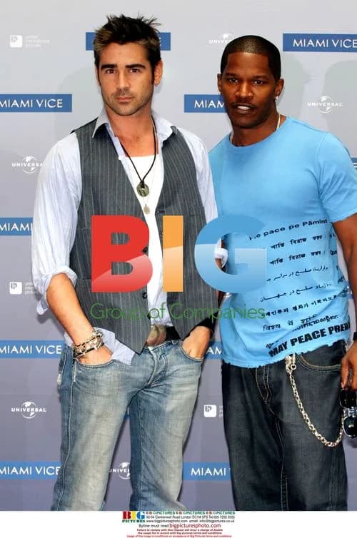 Jamie Foxx and Colin Farrell at Miami Vice Photocall