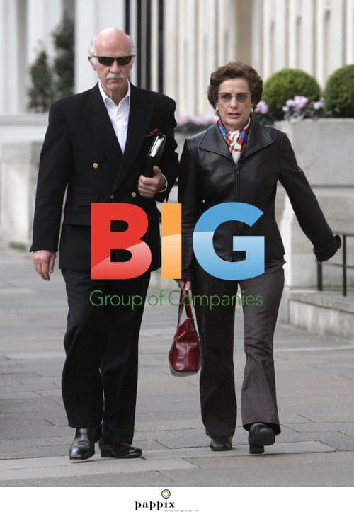 Chef Anton Mosimann and Partner Out in London