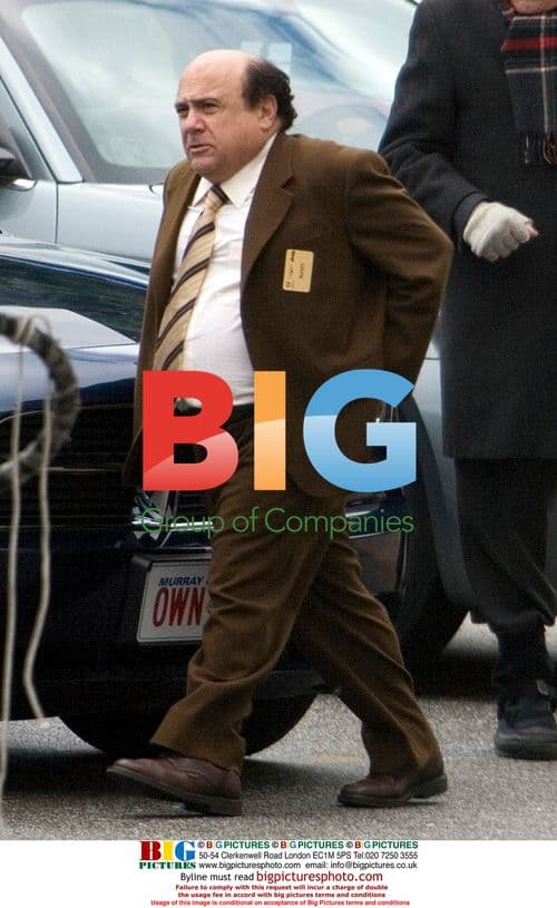 Danny DeVito on 'Deck the Halls' set