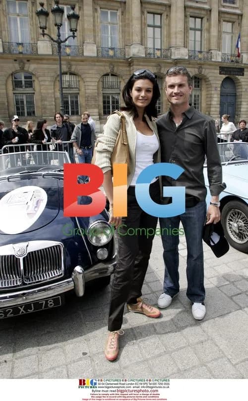 Coulthard and Minier at Rallye des Princesses in Paris