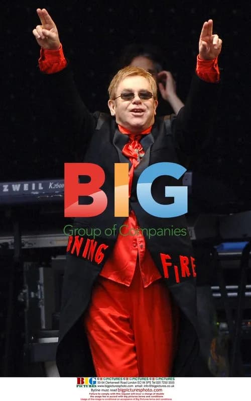 Elton John performs in London