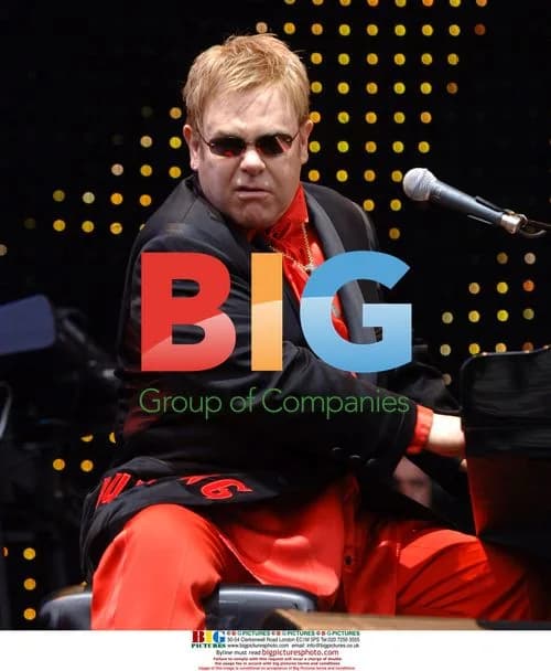 Elton John Performs in London