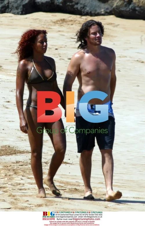 Melanie Brown Celebrates 31st Birthday on CA Beach