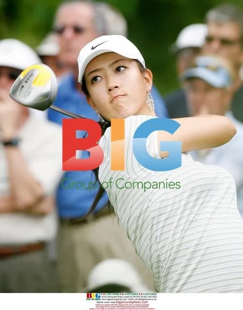 Michelle Wie Hits Tee Shot at US Open Qualifier