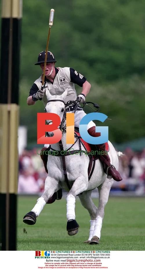 Prince Harry Plays Polo in Surrey