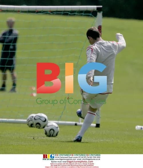 Rooney at England training before World Cup 2006