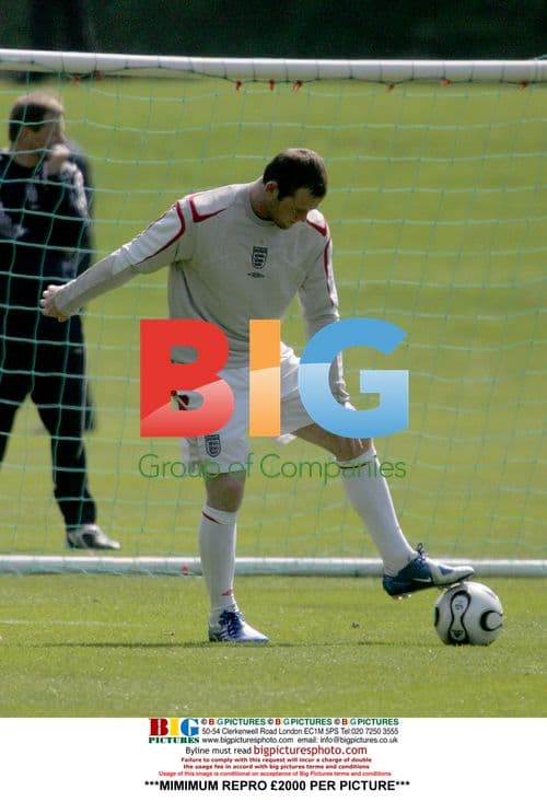 Wayne Rooney at England training session