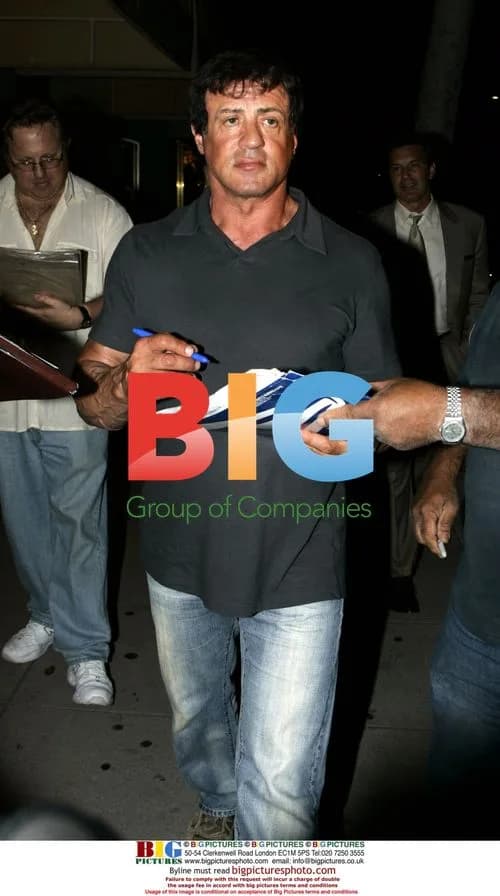 Sylvester Stallone leaves Mr Chow restaurant