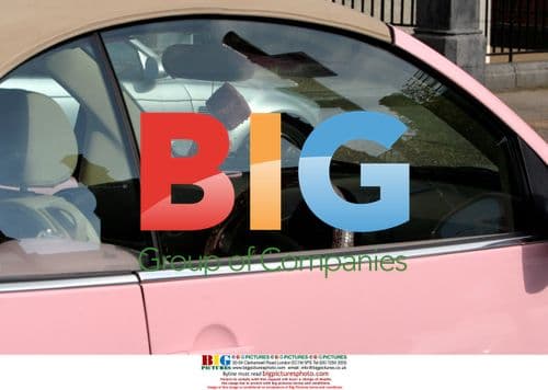 Jordan's Blinged-Out Pink VW Beetle