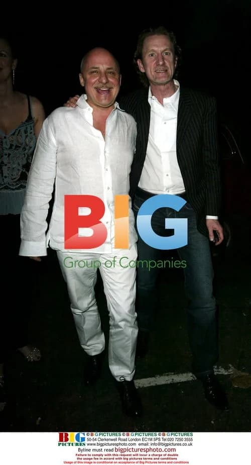 Aldo Zilli and Paul Rankin at Celebrity X Factor party