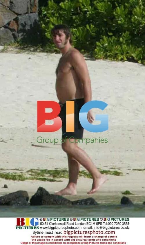 Liam Gallagher on Caribbean Beach