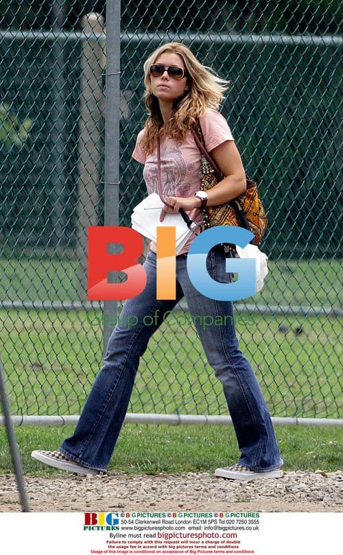 Jessica Biel Takes Dog to Park