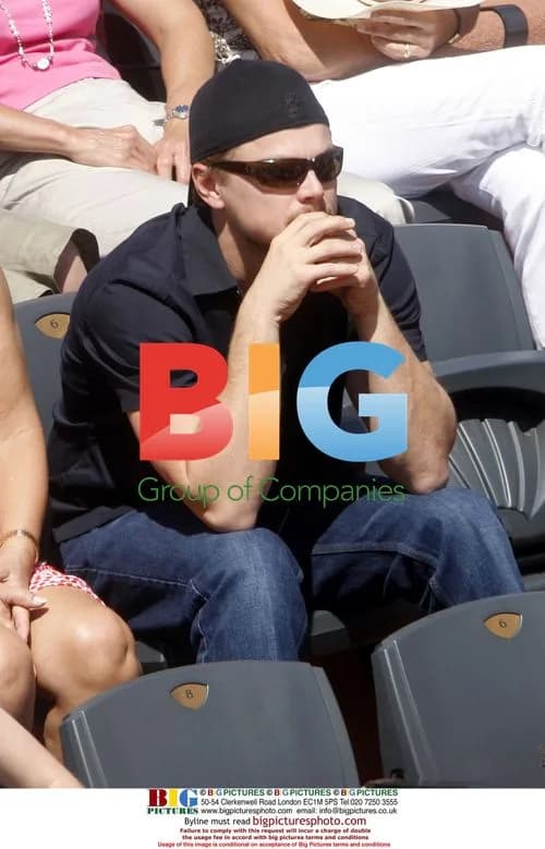 Leonardo DiCaprio with family at French Open