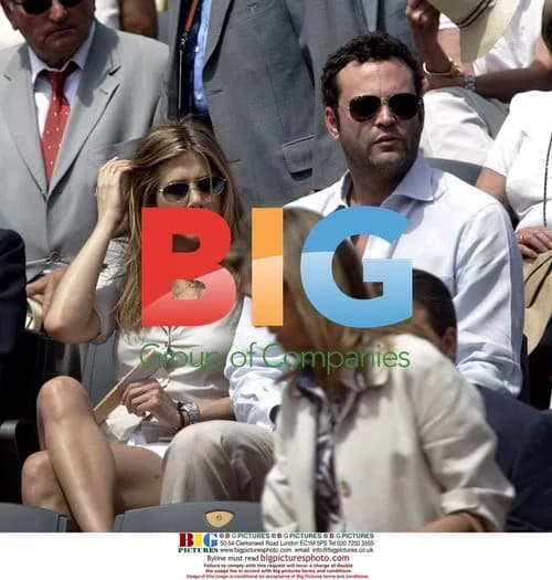 Jennifer Aniston and Vince Vaughn at French Open