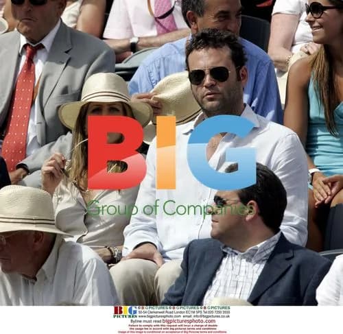 Jennifer Aniston and Vince Vaughn at French Open