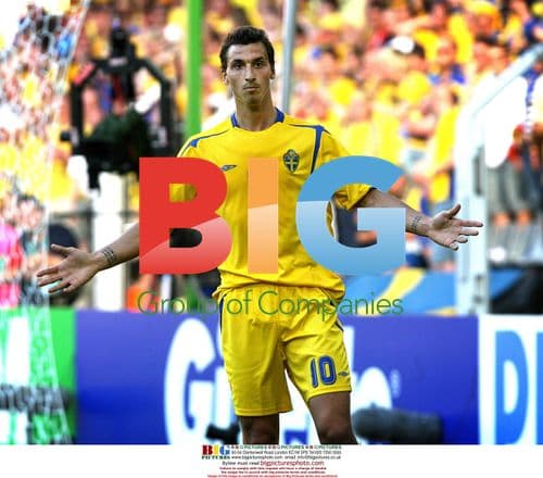 Zlatan Ibrahimović during Sweden vs Trinidad and Tobago at 2006 World Cup