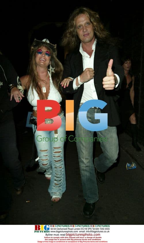Sebastian Bach and wife at Kerrang! party