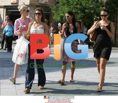 England footballer's wives in Baden Baden