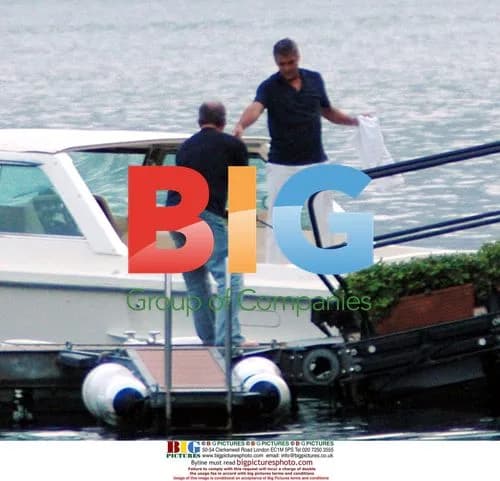 George Clooney Readies His Boat