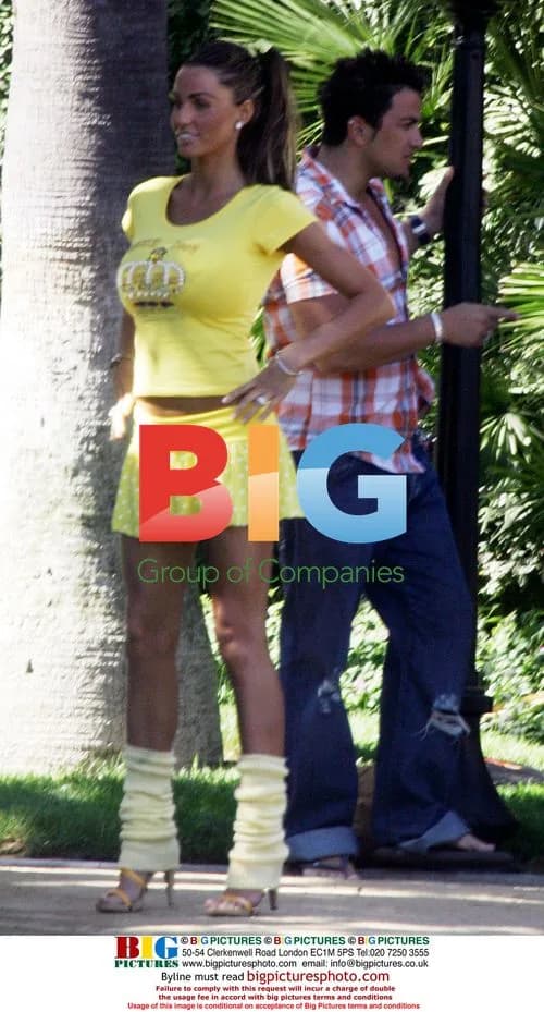 Katie Price and Peter Andre during E network interview