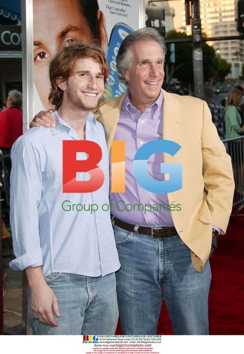 Henry Winkler and son at 'Click' premiere