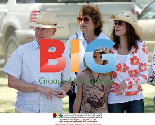 Teri Hatcher and family at horse show