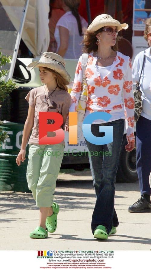 Teri Hatcher and Family at Horse Show