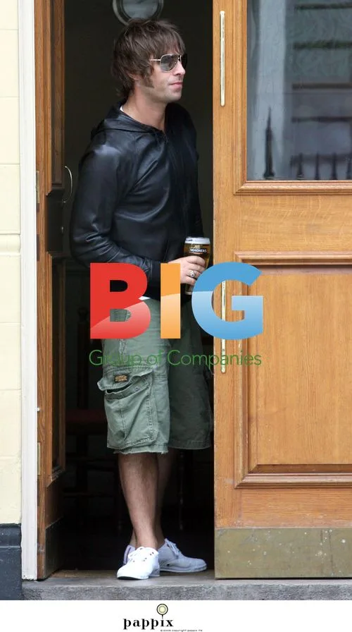 Liam Gallagher Enjoys Drink Before World Cup Game